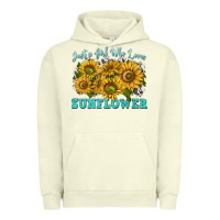 Pigment Pistachio just a girl who loves sunflower Urban Hoodie - texasbilliewilder