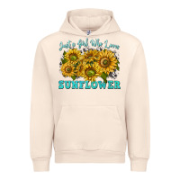 Sandshell just a girl who loves sunflower Urban Hoodie - texasbilliewilder