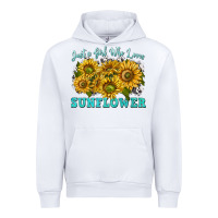 White just a girl who loves sunflower Urban Hoodie - texasbilliewilder