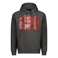 Charcoal Heather valentine's day love brushstrokes Premium Hoodie - RanaPortraitStore