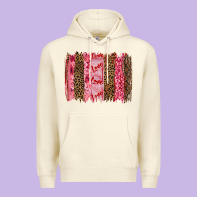 Premium Hoodie valentine's day love brushstrokes