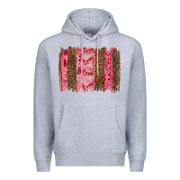 Heather Grey valentine's day love brushstrokes Premium Hoodie - RanaPortraitStore