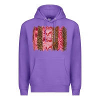 Purple valentine's day love brushstrokes Premium Hoodie - RanaPortraitStore