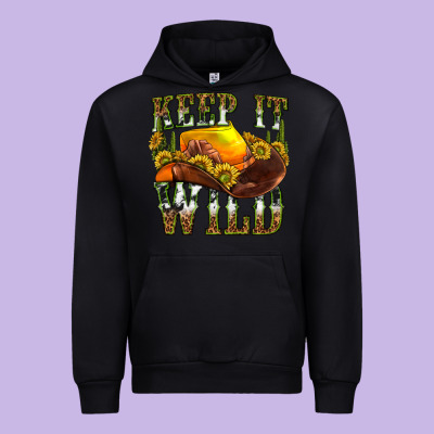 Keep It Wild Western Urban Hoodie Designed By Texasbilliewilder