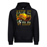 Black keep it wild western Urban Hoodie - texasbilliewilder