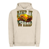 Pigment French Oak keep it wild western Urban Hoodie - texasbilliewilder