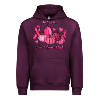 Mauve Wine In October We Wear Pink Pumpkins Urban Hoodie - RanaPortraitStore