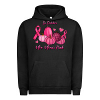 Pigment Black In October We Wear Pink Pumpkins Urban Hoodie - RanaPortraitStore