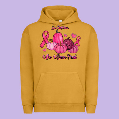 Urban Hoodie In October We Wear Pink Pumpkins