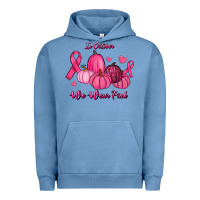 Pigment Pebble Blue In October We Wear Pink Pumpkins Urban Hoodie - RanaPortraitStore