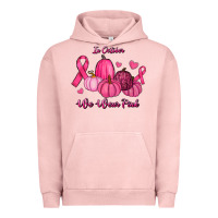 Pigment Salmon In October We Wear Pink Pumpkins Urban Hoodie - RanaPortraitStore