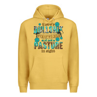 Antique Gold theres bullshit everywhere and not a pasture tbw Premium Hoodie - texasbilliewilder
