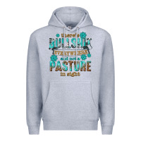 Heather Grey theres bullshit everywhere and not a pasture tbw Premium Hoodie - texasbilliewilder