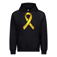 Black Gold Cancer ribbon Urban Hoodie - RanaPortraitStore