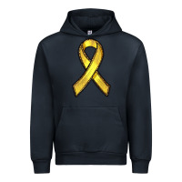 Navy Gold Cancer ribbon Urban Hoodie - RanaPortraitStore