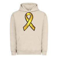 Pigment French Oak Gold Cancer ribbon Urban Hoodie - RanaPortraitStore