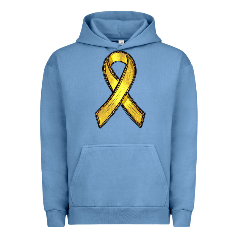Gold Cancer Ribbon Urban Hoodie by RanaPortraitStore | Teevron