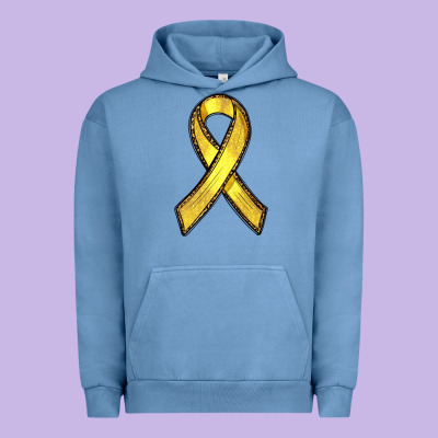 Urban Hoodie Gold Cancer ribbon
