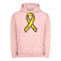 Pigment Salmon Gold Cancer ribbon Urban Hoodie - RanaPortraitStore