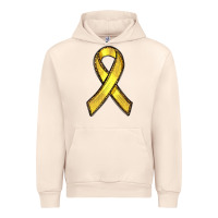 Sandshell Gold Cancer ribbon Urban Hoodie - RanaPortraitStore