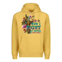 Antique Gold this is how i fight my battle tbw Premium Hoodie - texasbilliewilder
