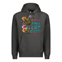 Charcoal Heather this is how i fight my battle tbw Premium Hoodie - texasbilliewilder