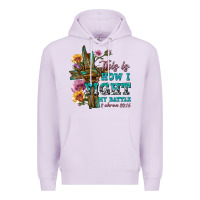 Lilac this is how i fight my battle tbw Premium Hoodie - texasbilliewilder