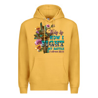Mustard this is how i fight my battle tbw Premium Hoodie - texasbilliewilder