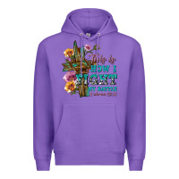 Purple this is how i fight my battle tbw Premium Hoodie - texasbilliewilder