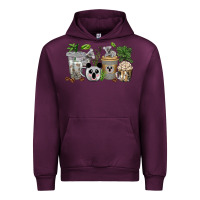 Mauve Wine koala coffee cups Urban Hoodie - texasbilliewilder