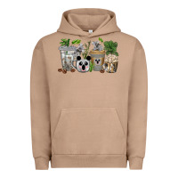 Pigment Burro koala coffee cups Urban Hoodie - texasbilliewilder