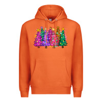 Carrot christmas trees and lights Premium Hoodie - Zillion Design Studio