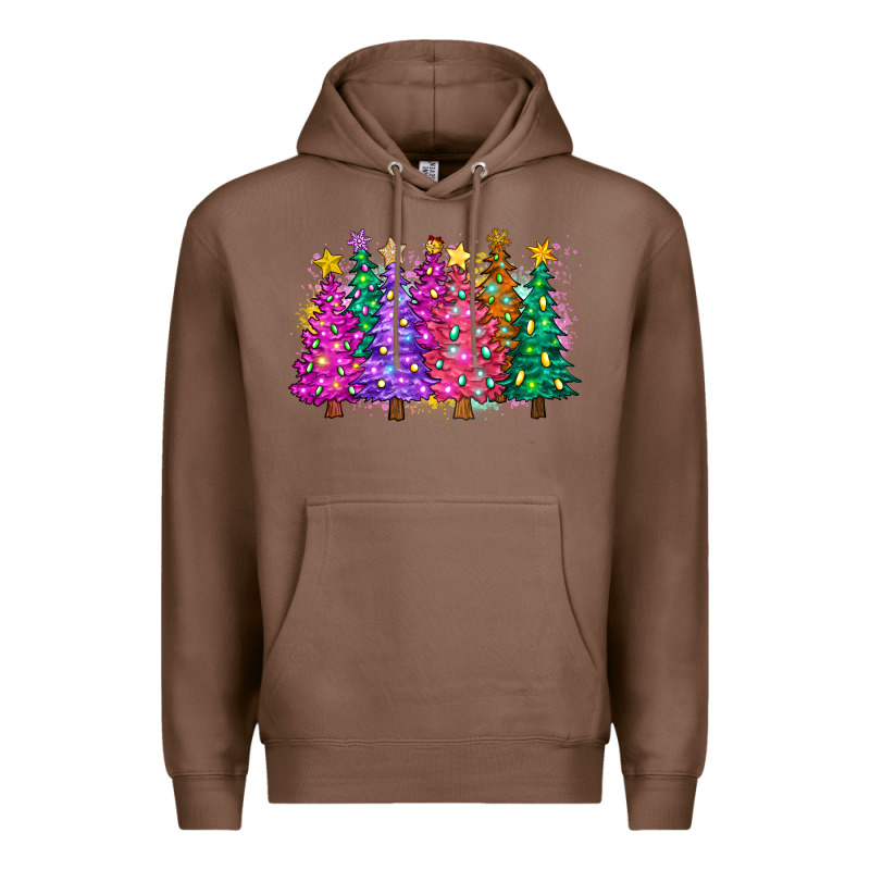 Christmas Trees And Lights Premium Hoodie by Zillion Design Studio | Teevron