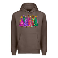 Coffee christmas trees and lights Premium Hoodie - Zillion Design Studio
