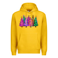 Lemon christmas trees and lights Premium Hoodie - Zillion Design Studio