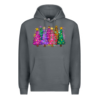 Rock christmas trees and lights Premium Hoodie - Zillion Design Studio