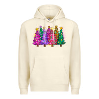 Sandshell christmas trees and lights Premium Hoodie - Zillion Design Studio