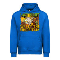 Cobalt last night we let the liquor talk western Urban Hoodie - texasbilliewilder