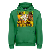 Emerald last night we let the liquor talk western Urban Hoodie - texasbilliewilder