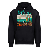 Black lets go camping Urban Hoodie - texasbilliewilder