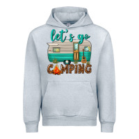 Heather Grey lets go camping Urban Hoodie - texasbilliewilder