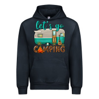 Navy lets go camping Urban Hoodie - texasbilliewilder
