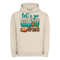 Pigment French Oak lets go camping Urban Hoodie - texasbilliewilder