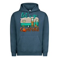 Pigment Midnight Navy lets go camping Urban Hoodie - texasbilliewilder