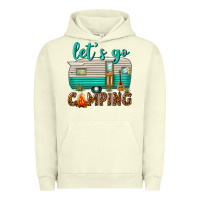 Pigment Pistachio lets go camping Urban Hoodie - texasbilliewilder