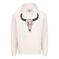 Pale Pink western bull skull tbw Premium Hoodie - texasbilliewilder