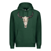 Sports Green western bull skull tbw Premium Hoodie - texasbilliewilder