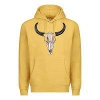 Antique Gold western bull skull tbw Premium Hoodie - texasbilliewilder