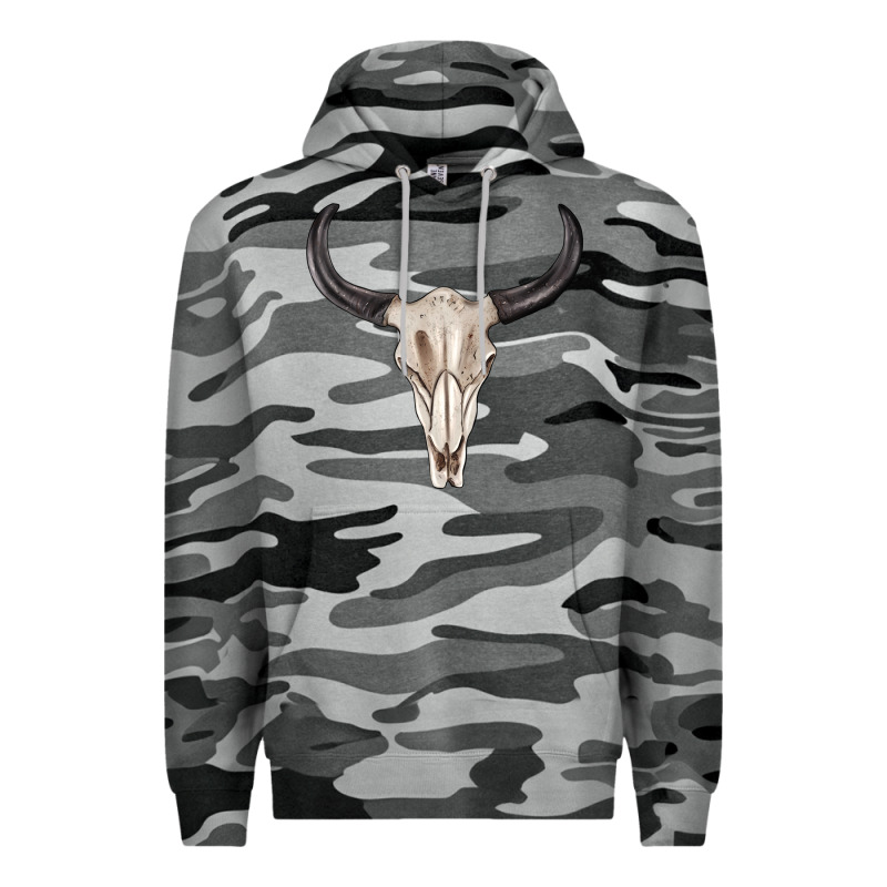 Western Bull Skull Tbw Premium Hoodie by texasbilliewilder | Teevron