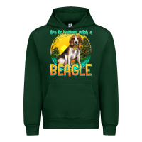 Forest Green life is better with a beagle Urban Hoodie - texasbilliewilder